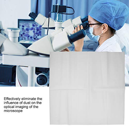 Microscope Dust Cover, 480x490mm Stereoscopic Plastic Protective Cover Case Microscope Accessories for Stereo Microscopes