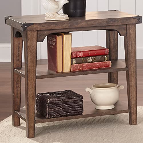 Liberty Furniture INDUSTRIES Aspen Skies Chair Side Table, W16 x D27 x H25, Light Brown