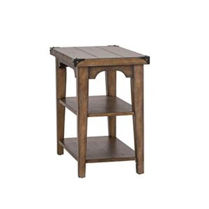 Liberty Furniture INDUSTRIES Aspen Skies Chair Side Table, W16 x D27 x H25, Light Brown