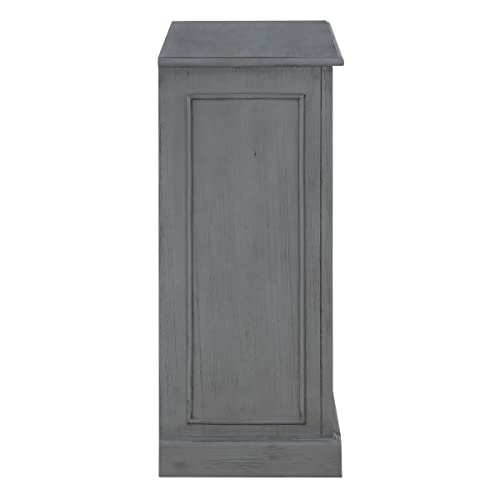 OSP Home Furnishings Country Meadows 2-Shelf Bookcase, Plantation Grey