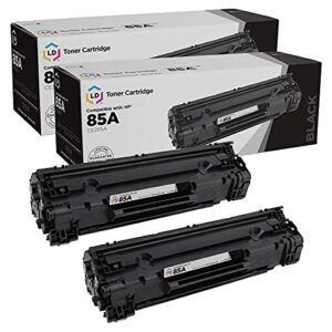 ld products compatible toner cartridge replacement for hp 85a ce285a (black 2-pack) for use in laserjet pro m1132, m1138, m1139, m1212nf, m1217nfw mfp, m1219nf, p1102, p1102s, p1102w, p1106, p1109w