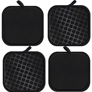 4 pack hot pads for kitchen pot holders for kitchen heat resistant oven mitts and pot holders sets oven terry cloth hot pads pot holders for cooking baking