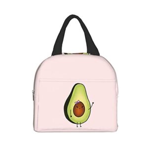 lunch bag avocado girl insulated lunch box reusable lunch bags meal portable container tote for men women work travel picnic