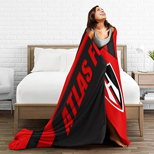 Club Atlas F.C. Ultra-Soft Micro Fleece Blanket Flannel Fleece Blanket Throw Blanket Travel Movies Blanket for Bed Couch Living Room 60"X50"