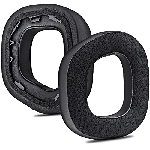 ZIXUANCUSHION HS80 Ear Pads Compatible with HS80 RGB Headset - HS80 Ear Cups/1.18 Inches Thick/Memory Foam Ear Cushions (Mesh/PU)