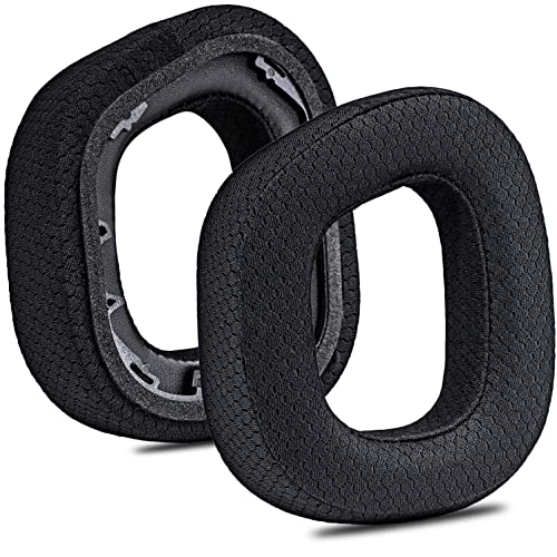 ZIXUANCUSHION HS80 Ear Pads Compatible with HS80 RGB Headset - HS80 Ear Cups/1.18 Inches Thick/Memory Foam Ear Cushions (Mesh Fabric)