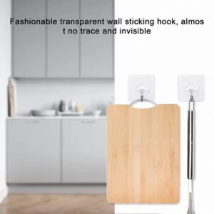 SUF Adhesive Hooks Kitchen Wall Hooks- 20 Packs Heavy Duty 13.2lb(Max)Coat and Towel Adhesive Hooks,Wall Hangers Waterproof and Oilproof for Bathroom,Kitchen and Home Sticky Hooks