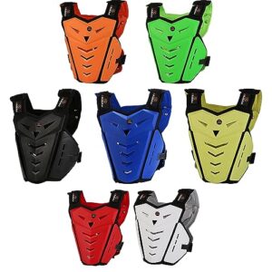 Motorcycle Body Armor Vest Dirt Bike Gear, Chest Protector Motocross Gear Motorcycle Chest Back Protector for Men Mountain Bike Protective Gear MTB Racing Off-Road