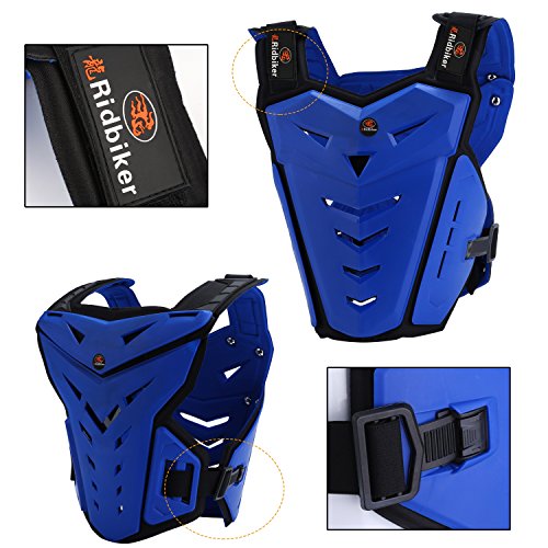 Motorcycle Body Armor Vest Dirt Bike Gear, Chest Protector Motocross Gear Motorcycle Chest Back Protector for Men Mountain Bike Protective Gear MTB Racing Off-Road