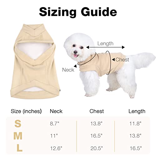 AUAUTOPETS 3 Pieces Dog Shirts Blank Puppy Pajamas Soft Stretchy Doggie Clothing Breathable Hoodie for Small Medium Large Boy & Girl Dogs (Medium)