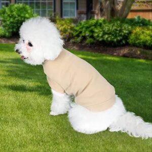 AUAUTOPETS 3 Pieces Dog Shirts Blank Puppy Pajamas Soft Stretchy Doggie Clothing Breathable Hoodie for Small Medium Large Boy & Girl Dogs (Medium)