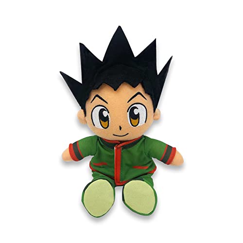 JUST FUNKY Official Hunter X Hunter Full Size Bounty Hunter Plush – 9" Tall Gon & Killua-Themed Anime Collectible – Show Off Your NEN, Great Home Decor – Great Gift for Fans, Bring Everywhere You Go!