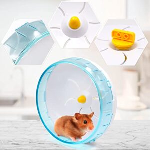 KHEARPSL Hamster Saucer 8.3" Silent Hamster Exercise Wheels Silent Spinner Running Wheels for Small Animal Pet Hamster Chinchillas Gerbils and Mice