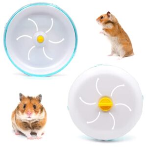 KHEARPSL Hamster Saucer 8.3" Silent Hamster Exercise Wheels Silent Spinner Running Wheels for Small Animal Pet Hamster Chinchillas Gerbils and Mice