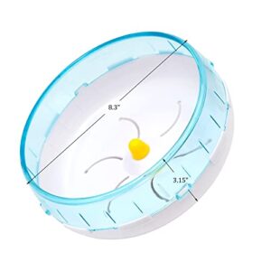 KHEARPSL Hamster Saucer 8.3" Silent Hamster Exercise Wheels Silent Spinner Running Wheels for Small Animal Pet Hamster Chinchillas Gerbils and Mice