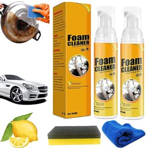 dizhige 100ml amplesunshine foam cleaner, multifunctional car foam cleaner, powerful stain removal kit, all purpose foam cleaner for car and house (2pcs-100ml)