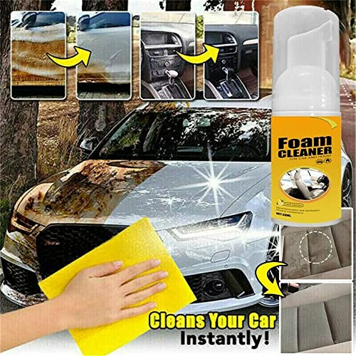 DIZHIGE 100ML Amplesunshine Foam Cleaner, Multifunctional Car Foam Cleaner, Powerful Stain Removal Kit, All Purpose Foam Cleaner for Car and House (2PCS-100ML)