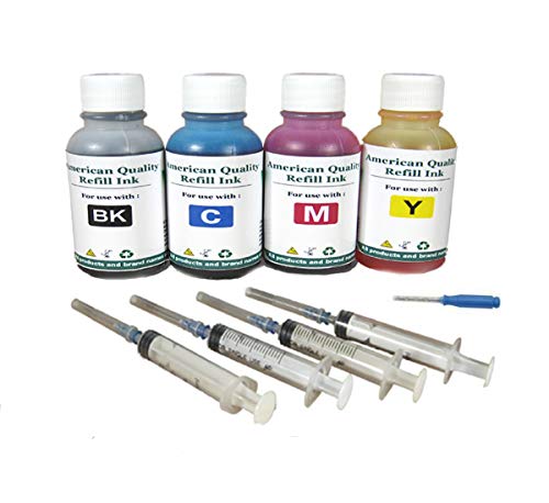 VC Premium Dye Ink Refill Kit Replacement for Canon PG275 and CL276 PG-275XL CL-276XL PG-275 CL-276 275XL 276XL 275 276 Ink Cartridge Refill Ink Kit for Canon Pixma TS3520 TS3522 TR4720 Printer Ink