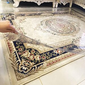 5ft/7ft/8ft/10ft/12ft/15ft/20ft Long Kitchen Floor Mats, Clear Vinyl Plastic Carpet Protector, Non-Slip Transparent Rugs, Can Be Cut ( Size : 140x250cm(4.5ftx8ft) )