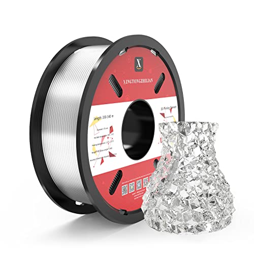 ACTIVEME PETG+ Filament 1.75mm, 3D Printing Filament for 3D Printers, PETG+ 3D Printer Filament, Dimensional Accuracy +/- 0.02 mm (1000g Transparent)