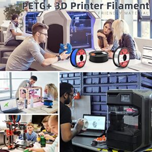 ACTIVEME PETG+ Filament 1.75mm, 3D Printing Filament for 3D Printers, PETG+ 3D Printer Filament, Dimensional Accuracy +/- 0.02 mm (1000g Transparent)