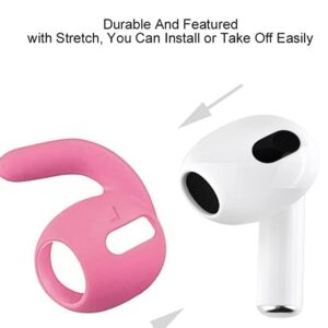 Loirtlluy 4 in 1 Anti-Lost Accessories for Airpods 3, Airpods 3 Strap Magnetic Cord, Ear Hooks and Covers Compatible with Airpod 3rd, Watch Band Holder, Pink