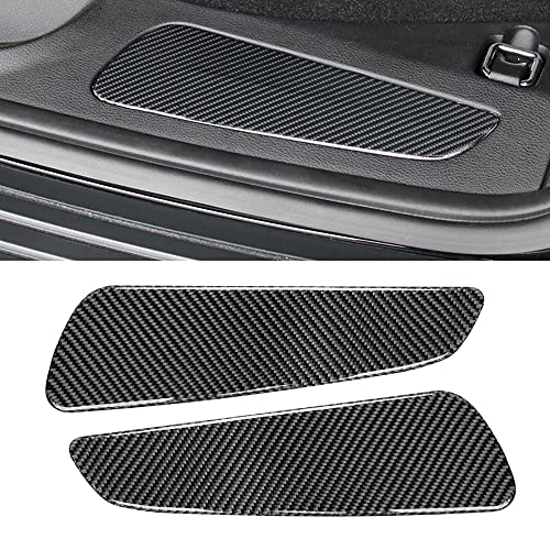 SIDMILE Rear Trunk Cover Trim Sticker Compatible with 2011-2020 Grand Cherokee Carbon Fiber Interior Trunk Accessories 2PCS