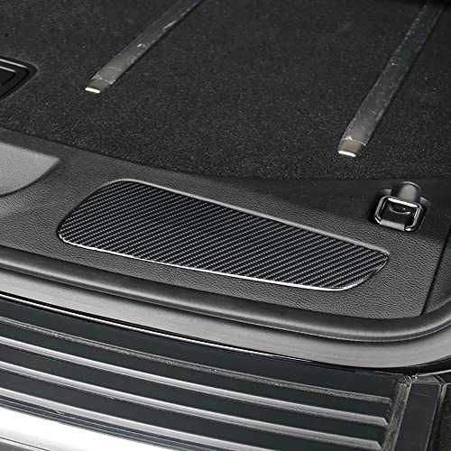 SIDMILE Rear Trunk Cover Trim Sticker Compatible with 2011-2020 Grand Cherokee Carbon Fiber Interior Trunk Accessories 2PCS