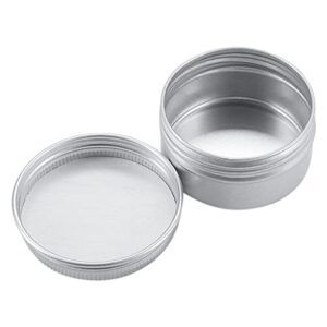 Tosnail 60 Pieces 1 oz Containers with Lids, Lip Balm Containers, Tin Cans with Lids Small Candle Jar Metal Tin Containers Salve Tins