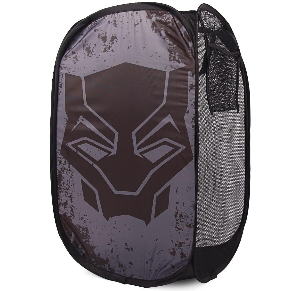 TheAvengers Black Panther Pop Up Hamper with Durable Carry Handles, 21 inch H x 13.5 inches W X 13.5 inches L