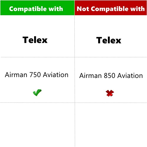 TaiZiChangQin Ear Pads Cushion Mic Foam Kit Replacement Compatible with Telex Airman 750 Aviation Headphone