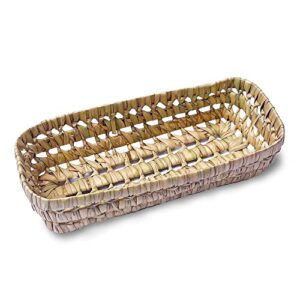 artistor wicker storage basket for organizing woven decorative baskets in moroccan palm leaves for home (medium)