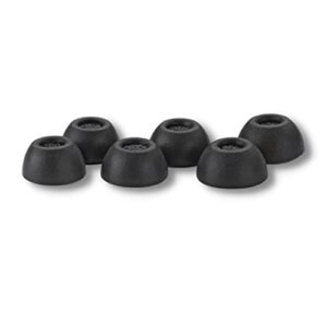 comply truegrip tw-300-b universal replacement earbud tip for most true wireless devices; compatible with anker soundcore liberty air 2 pro, nothing ear (1), jbl live pro and more (assorted, 3 pairs)