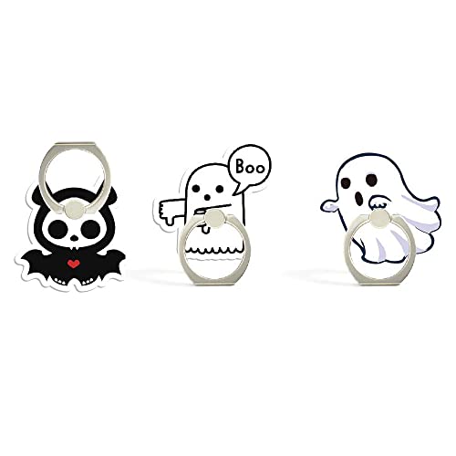 GSHOPVV Halloween Finger Cell Phone Ring Holder Stand Adjustable Universal Rotates 360° and Swivels180° Finger Alloy Ring Holder for iPhone