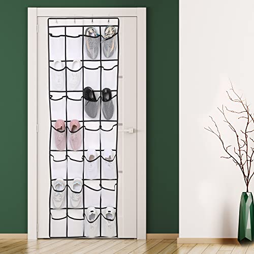 Uzifa Over The Door Hanging Organizer- 28 Mesh Pockets Large Hanging Rack Holder for Closet Doors, Shoes, Sneakers & Home Accessories