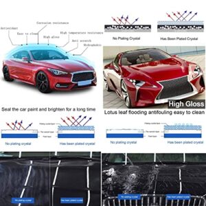 12H Nano Ceramic Coating for Cars Automobile Wax Better than 9H 10H Hardness 30ml 3bottle suit High Gloss Hydrophobicty Anti Scratch Car Paint Protection Kit Last for 3 Years Protection Stains and UV (12H Hardness level suit)