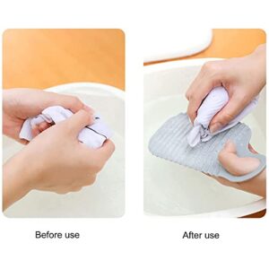 Mcles Antiskid Mini Washboard, 2 Pcs Travel hand Double sided Washboard, Collapsible Washboard, Laundry Pad, Soft Plastic Hand Folding Washboard, Cleaning Tools with Hanging Holes for Home Travel