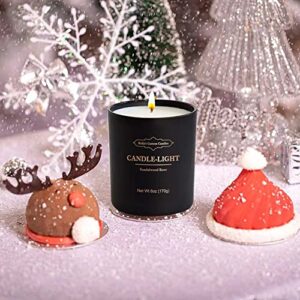 Scented Candles for Men,Misty Forest Strong Scented Candles for Men,Home Scented Candle,6 oz Fall Soy Candles,Christmas Birthday Gifts for Men with Matte Black Gift Box.