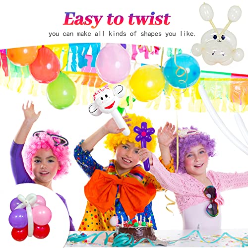 Clear Long Balloons Premium 260 Twisting Balloons Animals Magic Balloons for Birthday Kids Wedding Party Supply 100pcs