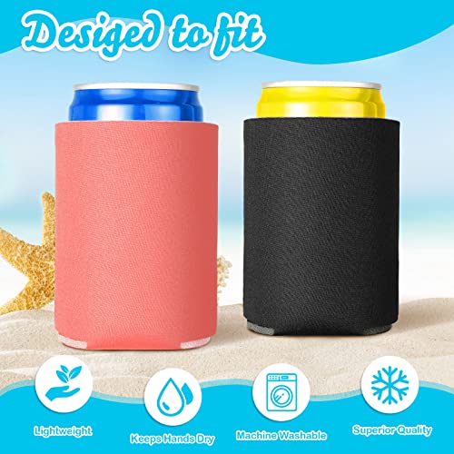 80 Pcs Blank Beer Can Coolers Collapsible Foam Soda Cover Coolies Blank Can Cooler Sleeves Soft Foam Can Sleeve Cooler Reusable Drink Cooler Sleeve for Water Bottle Bee Weddings Bachelorette Parties