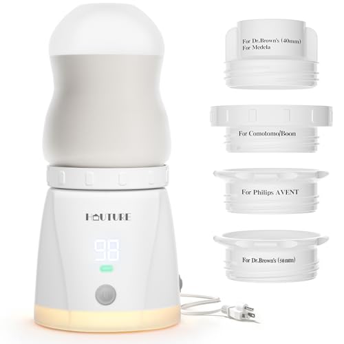 HAUTURE Instant Water Warmer – Replaces Traditional Baby Bottle Warmers Accurate Temperature Control, Night Light, Portable Size Bottle Warmer for Breastmilk& Formula