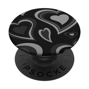 black hearts aesthetic vintage popsockets standard popgrip