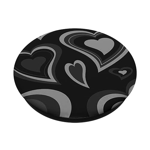 Black Hearts Aesthetic Vintage PopSockets Standard PopGrip