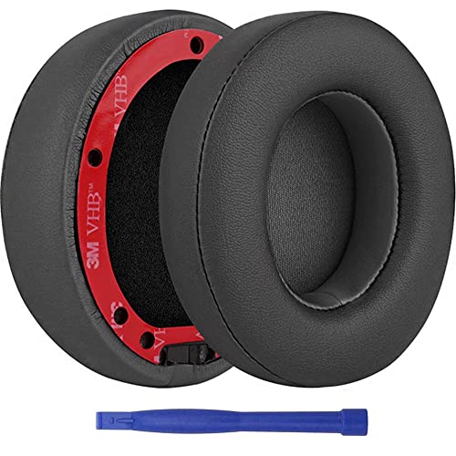 Beats Studio 3 Ear Pads, BUTIAO Replacement Protein Leather Earpads Memory Foam Ear Cushion Cups Repair Parts for Beats Studio 3 Studio 2 Wireless Wired Headphones by Dr.Dre - Shadow Gray