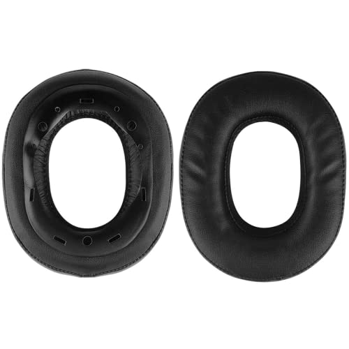 MDR-HW700 Ear Pads, Replacement Protein Leather Earpads Memory Foam Ear Cushions Repair Parts for Sony MDR-HW700 MDR-HW700DS MDR HW700 HW700DS Headphones - Black
