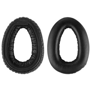PXC550 Ear Pads, Replacement Protein Leather Ear Cushions Cups Memory Foam Earpads Earmuffs for Sennheiser PXC550 PXC480 MB660 PXC 550 480 MB 660 UC MS Headphones - Black