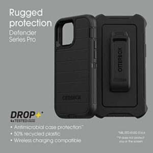 OtterBox Defender Series Screenless Edition Case for iPhone 13 Mini (Only) - Holster Clip Included - Microbial Defense Protection - Non-Retail Packaging - Black