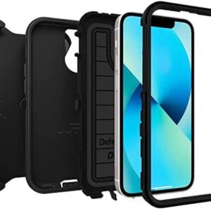 OtterBox Defender Series Screenless Edition Case for iPhone 13 Mini (Only) - Holster Clip Included - Microbial Defense Protection - Non-Retail Packaging - Black