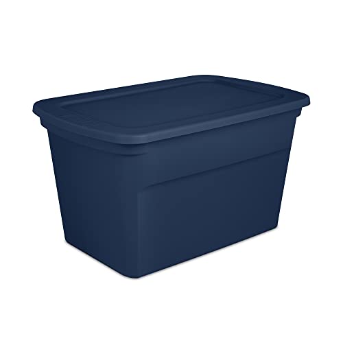 Storage Tote, Blue Morpho, 30-Gallons