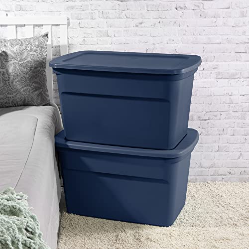 Storage Tote, Blue Morpho, 30-Gallons